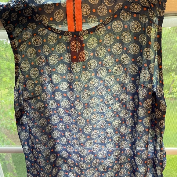 NWT Xhilaration Blue Peplum Flowy Tank Size Small - Picture 6 of 6